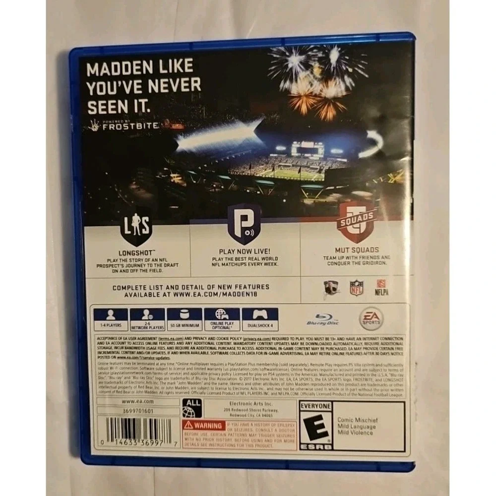 Madden NFL‎ 18 GOAT Edition PS4 PlayStation 4